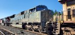 CP 7020 A Canadian Pacific Heritage Unit sits in the BNSF Kalama Washington Siding as the #3 unit on A Southbound Manifest. 